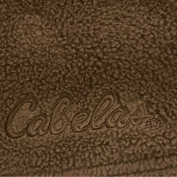 Cabela’s Vest Women Medium Brown Lightweight Embroidered Logo Full Zip Pockets - Picture 6 of 9